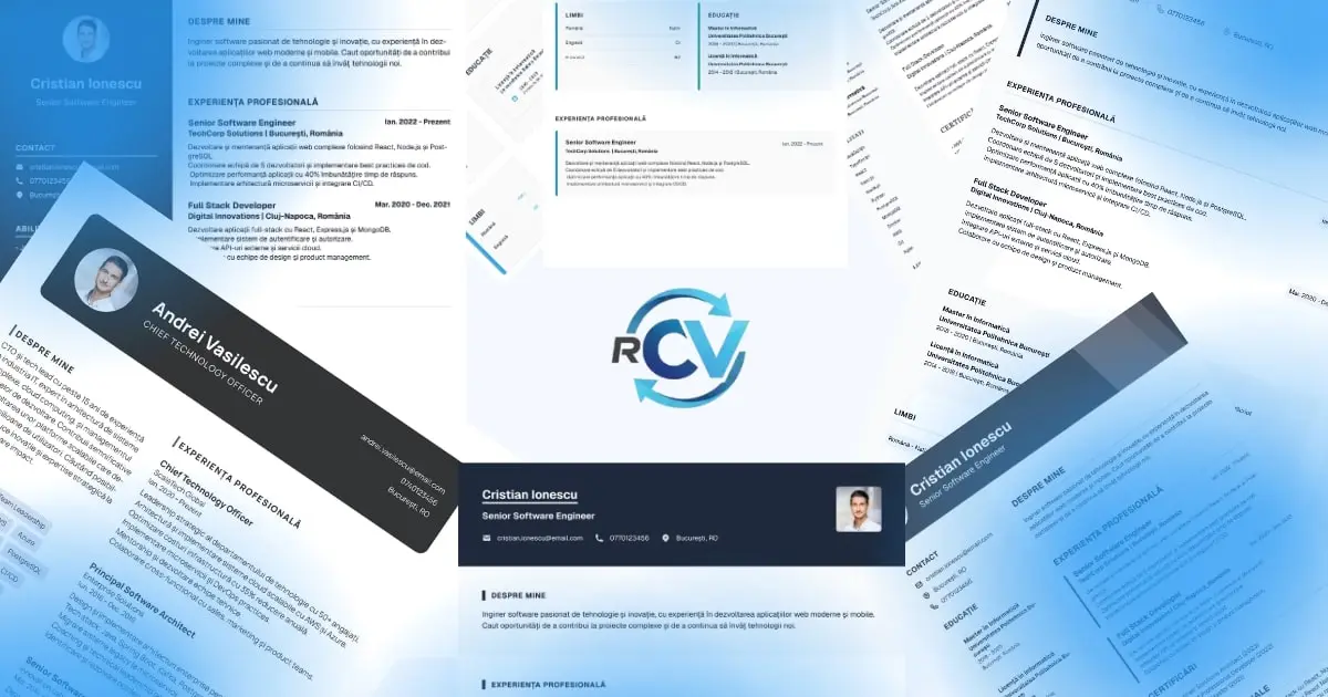 Captură Generator CV-uri Online